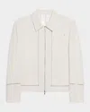 Helmut Lang Men's Ladder-stitch Border Zip Jacket