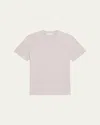 Helmut Lang Men's Logo-back Short-sleeve Heavy Cotton T-shirt In Sand