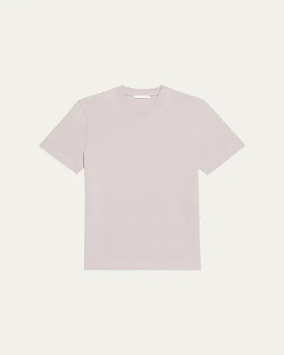 Helmut Lang Men's Logo-back Short-sleeve Heavy Cotton T-shirt In Sand