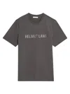 Helmut Lang Men's Logo Oversized Short-sleeve T-shirt In Graphite