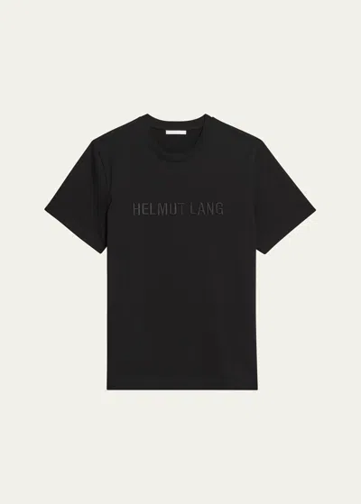 Helmut Lang Men's Logo Oversized Short-sleeve T-shirt In Blk