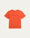 Helmut Lang Men's Logo Oversized Short-sleeve T-shirt In Espresso