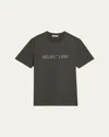 Helmut Lang Men's Logo Oversized Short-sleeve T-shirt In Graphite