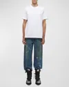 Helmut Lang Men's Logo Oversized Short-sleeve T-shirt In White