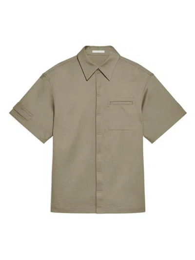 Helmut Lang Men's Loop Tape Cotton Shirt In Green