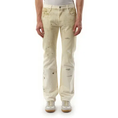 Helmut Lang Men's Low Rise Straight Pants In Ecru