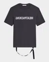 Helmut Lang Graphic Print Crew Neck T-shirt In Ash