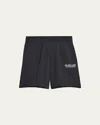 Helmut Lang Elastic Waist Shorts In Ash