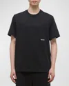 Helmut Lang Men's Metal Logo Cotton T-shirt In Black