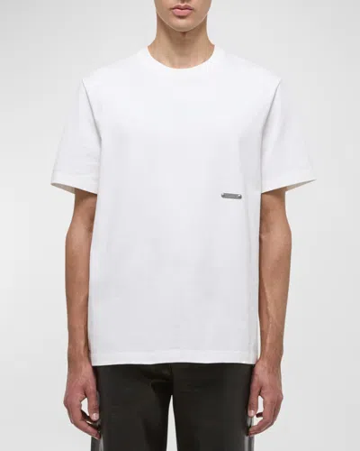 Helmut Lang Men's Metal Tag T-shirt In Brown