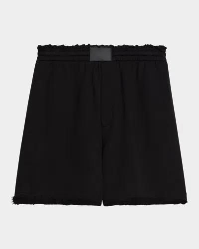 HELMUT LANG MEN'S MINIMAL COTTON PULL-ON SHORTS