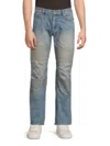 Helmut Lang Men's Moto-worker Distressed Jeans In Tinted Mid