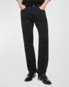 Helmut Lang Worker Relaxed Fit Moto Jeans In Black In Black
