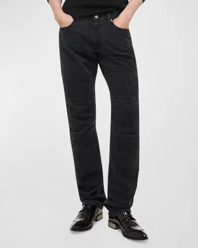 HELMUT LANG MEN'S MOTO WORKER JEANS