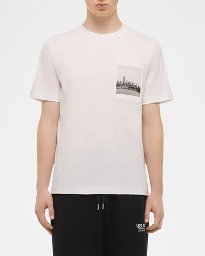 Helmut Lang T-shirt Postcard Skyline In White