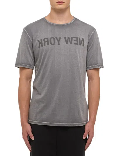 Helmut Lang Men's New York Garment-dyed T-shirt In Gray