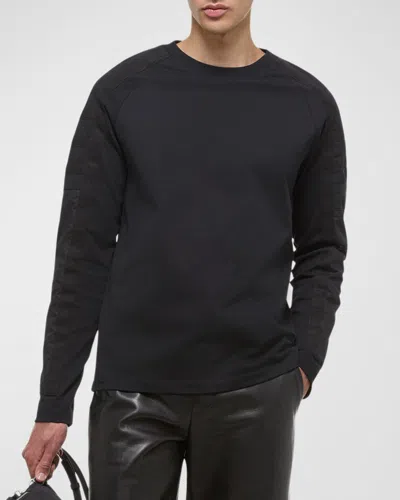 Helmut Lang Men's Padded Long-sleeve T-shirt In Black