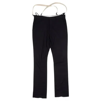 Pre-owned Helmut Lang Men Pants Vintage Bondage Detailed Fleece Size Ita50/l In Black