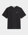 Helmut Lang Men's Plastic Logo T Shirt In Blue