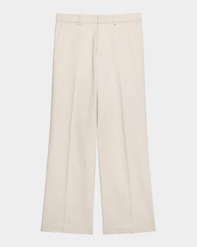 HELMUT LANG MEN'S PLEATED LOOSE FIT ZOOT PANS