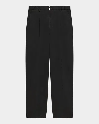 HELMUT LANG MEN'S PLEATED LOOSE FIT ZOOT PANS