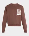 Helmut Lang Brown Brooklyn Postcard Sweatshirt In Brick