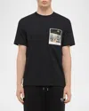 Helmut Lang Overpass Postcard Tee In Black