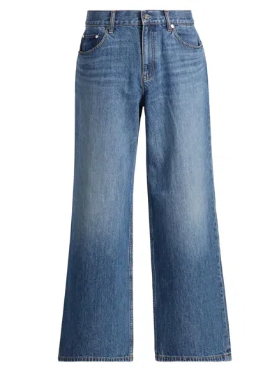 Helmut Lang Men's Relaxed Straight-leg Jeans In Blue