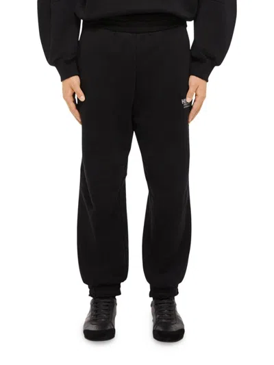 HELMUT LANG MEN'S REVERSE NY COTTON SWEATPANTS
