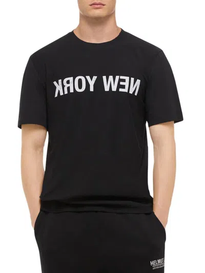 Helmut Lang Men's Reverse Ny Cotton T-shirt In Black