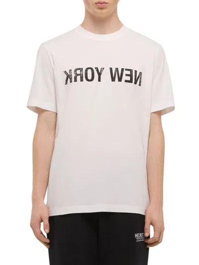 Helmut Lang Men's Reverse Ny Cotton T-shirt In White