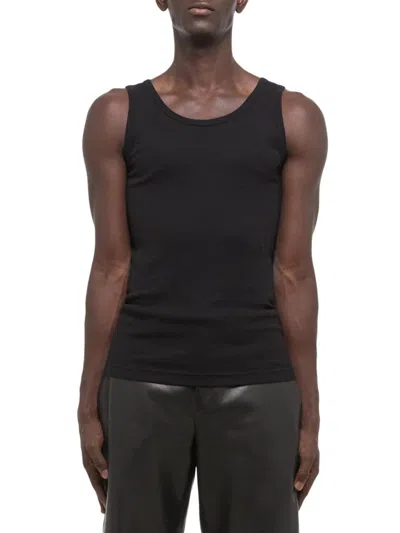 Helmut Lang Men's Ribbed Tank In Black