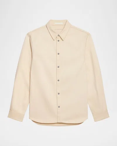 Helmut Lang Men's Rinsed Denim Snap-front Shirt In Neutral