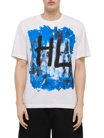 Helmut Lang Men's Scribble Crewneck T-shirt In Multi