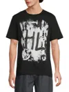 Helmut Lang Scribble Tshirt In Multi