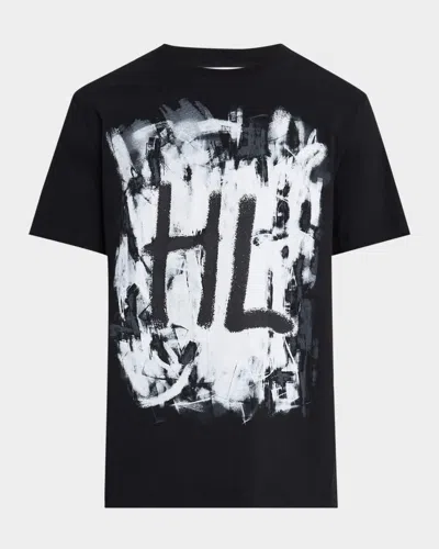 Helmut Lang Scribble T-shirt In Black