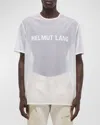 Helmut Lang Men's Sheer Logo T-shirt In White