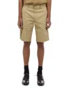 Helmut Lang Men's Solid High Rise Shorts In Khaki