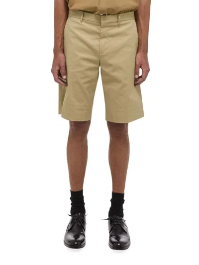 Helmut Lang Men's Solid High Rise Shorts In Khaki