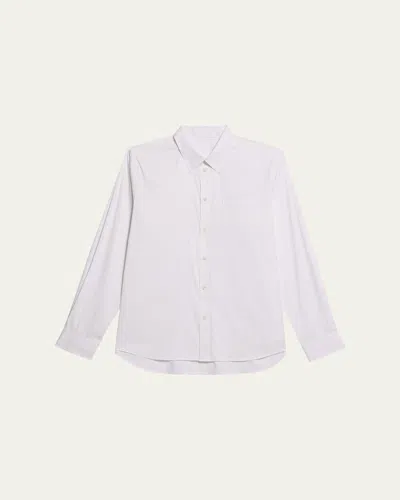 Helmut Lang Men's Solid Sport Shirt In White
