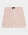 Helmut Lang Relaxed 5.5 Pull On Shorts In Pink