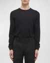 HELMUT LANG MEN'S SWEATER WITH CURVED SLEEVES