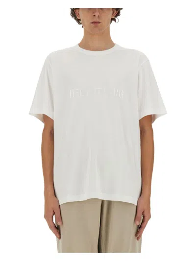 HELMUT LANG MEN'S T-SHIRT WITH LOGO