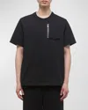 Helmut Lang Men's T-shirt With Zip Pocket In Black