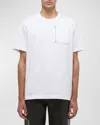 HELMUT LANG MEN'S T-SHIRT WITH ZIP POCKET