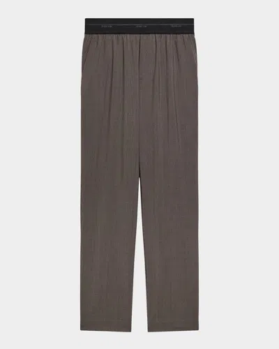 Helmut Lang Men's Tapered Pull-on Trousers In Brown