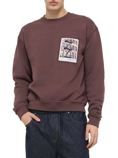 Helmut Lang Men's The Postcard Cotton Sweatshirt
