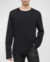 Helmut Lang Logo-embroidered Long-sleeved T-shirt In Black