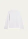 Helmut Lang Men's Oversized Long-sleeve Logo Tee In White