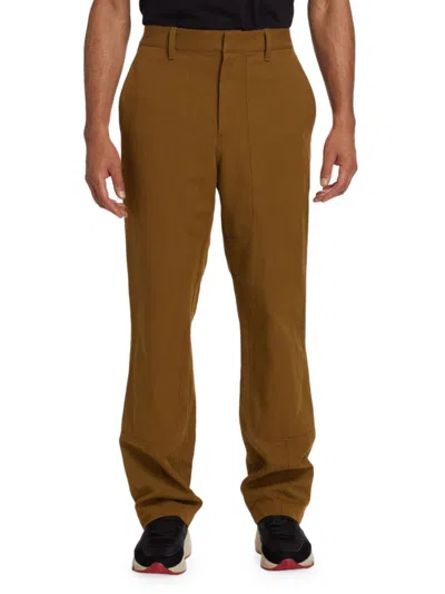 Helmut Lang Straight-leg Utility Trousers In Brown